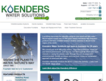 Tablet Screenshot of koenderswatersolutions.com